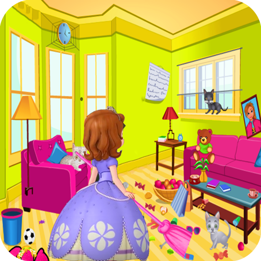 Princess Sofia Cleaning House Game