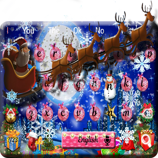 Christmas Santa Reindeer Keyboard