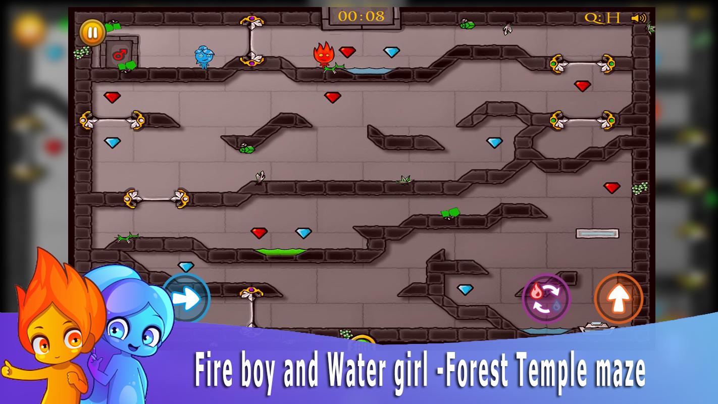 Скачать Fire boy and Water girl -Forest Temple maze на ПК | Официальный  представитель GameLoop