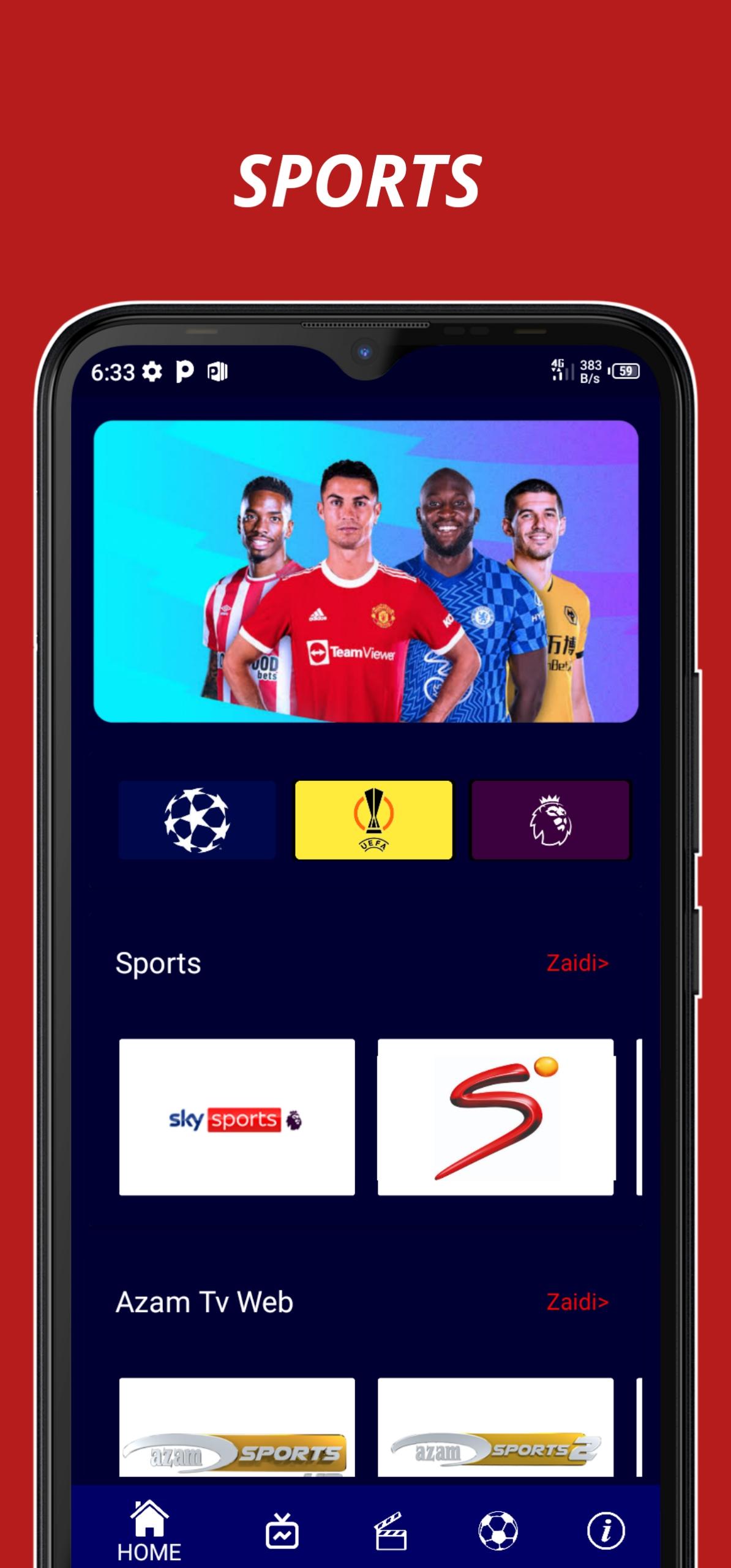 Download Azam Bure TV Angalia Mpira android on PC
