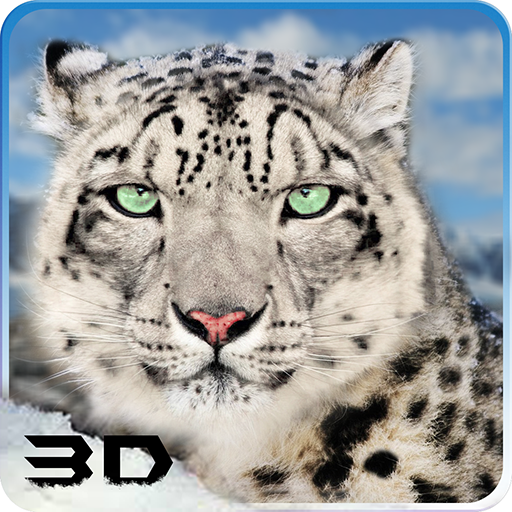 Selvagem Neve Leopardo Ataque