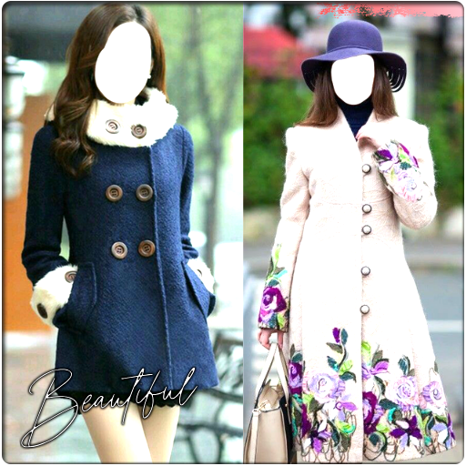Women Stylish Coat Photo Suit