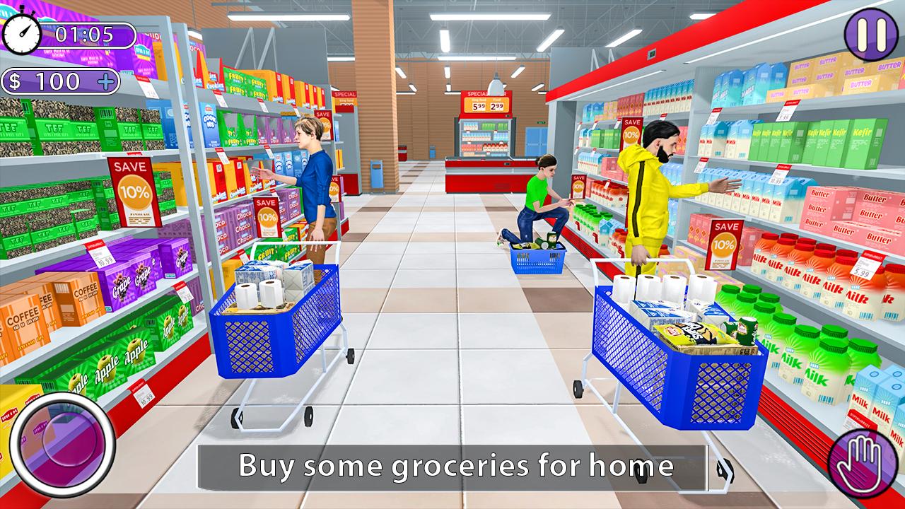 Supermarket Grocery Games  Shopping Mall Simulator::Appstore for  Android