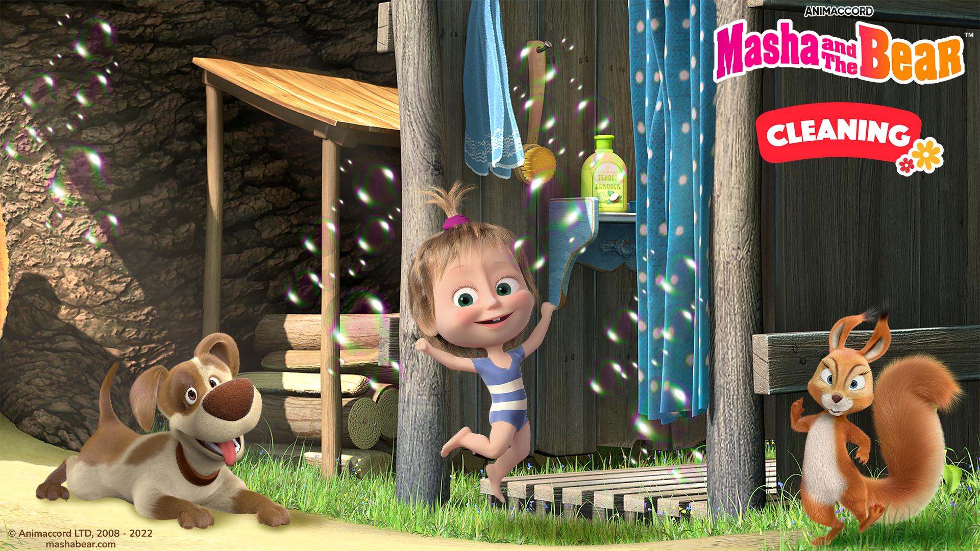 Download Masha and the Bear: Cleaning android on PC