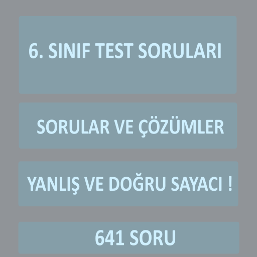 6.Sınıf Tüm Dersler Test Çöz