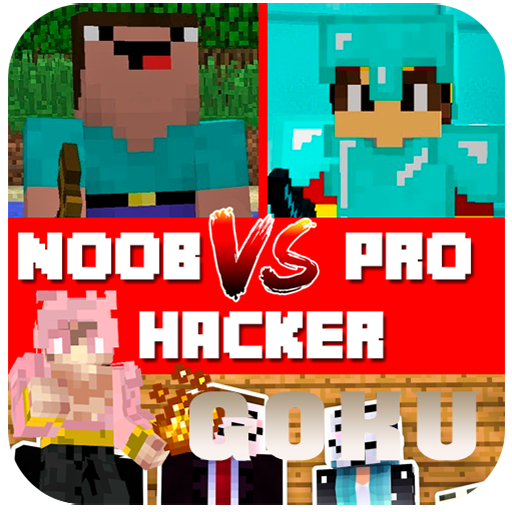 Noob vs Pro vs Hacker vs Goku 