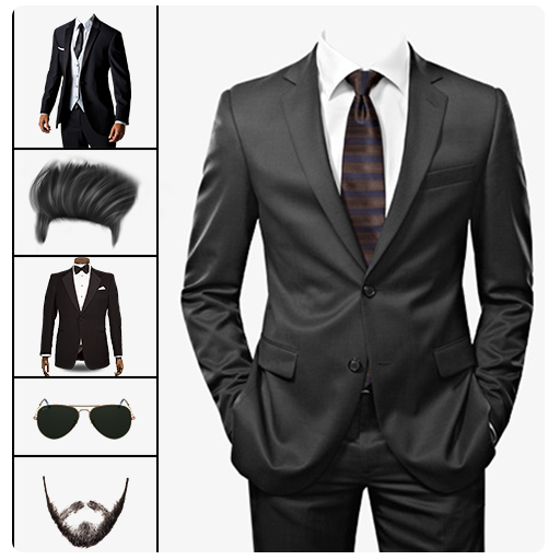 Formal Men Photo Suit: Photo Editor Hair, Mustache