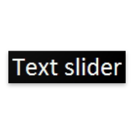 Text slider