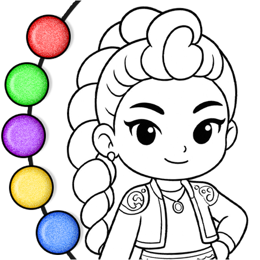 Princess Coloring Book Glitter