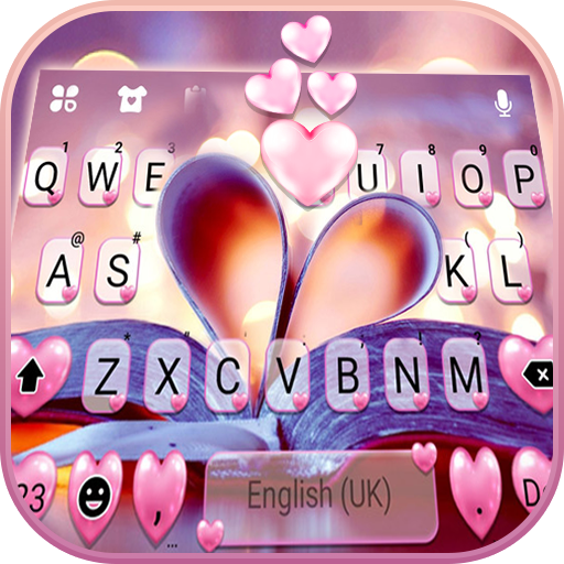 Love Heart Keyboard Background