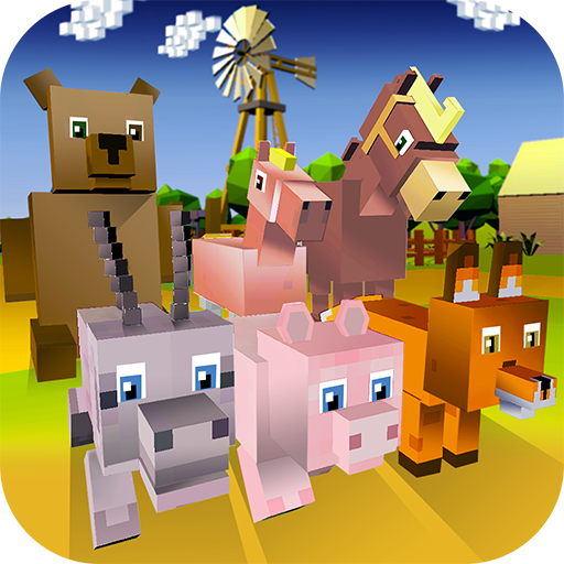 Blocky Animals Simulator - 馬、豚など
