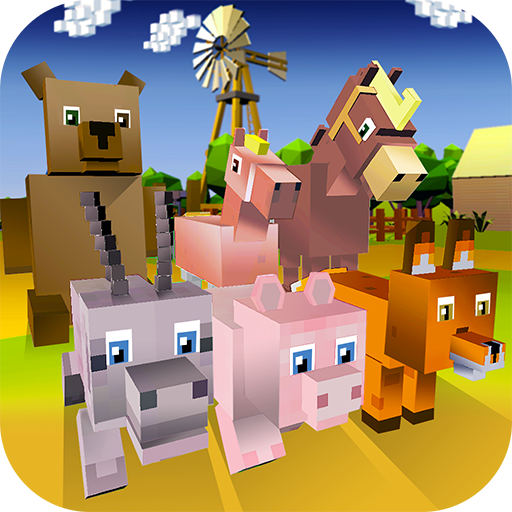 Blocky Animals Simulator - cavalo, porco e muito!