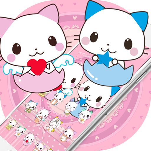 Cute Cartoon Cat Love Theme