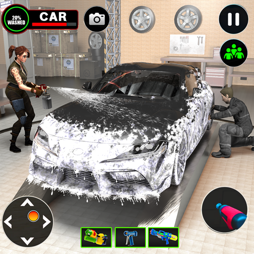 Power Wash Car Simulation Game