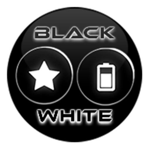 Flat Black and White Icon Pack