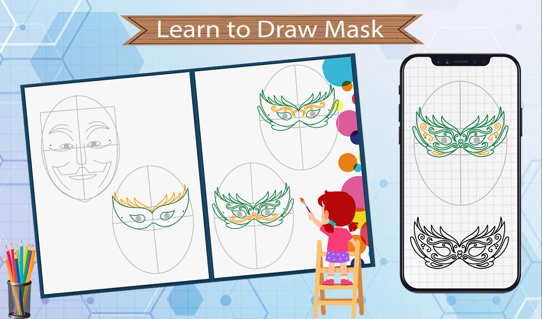 Скачать How to Draw Mask на ПК | Официальный представитель GameLoop