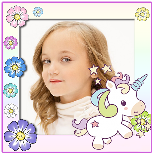 kids photo frame unicorn