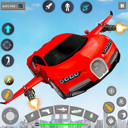 Robot Car Flying Car Games 3D