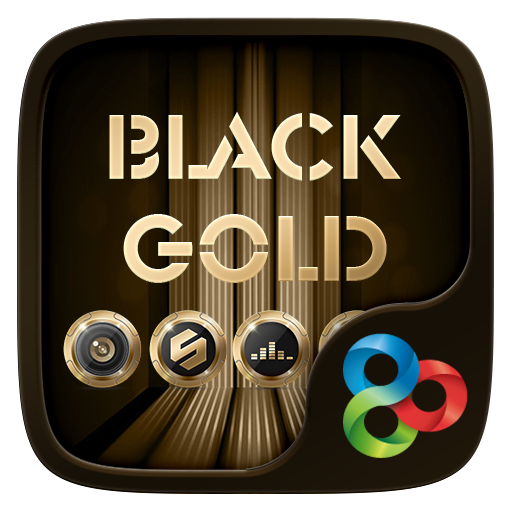 Black Gold GO Launcher Theme