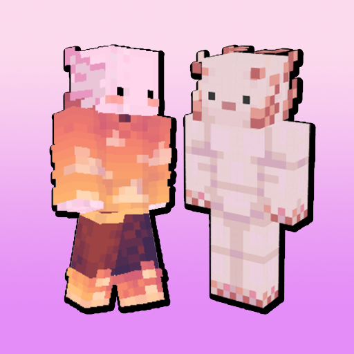 Axolotl Skins PE Minecraft