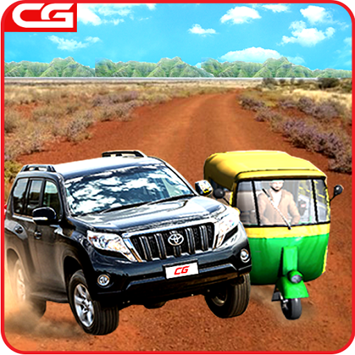 Prado vs Tuk Tuk Auto Rickshaw Racing