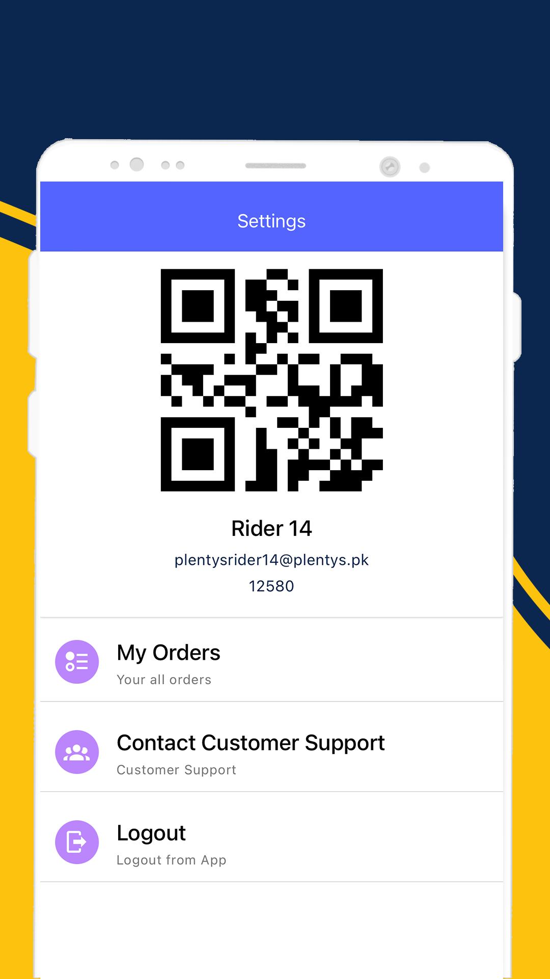 Download Plentys Rider App android on PC