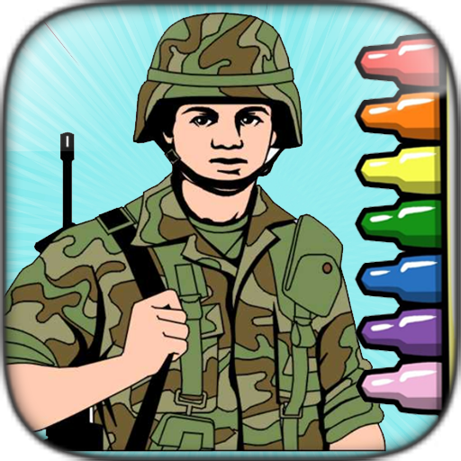 Páginas para colorir militares