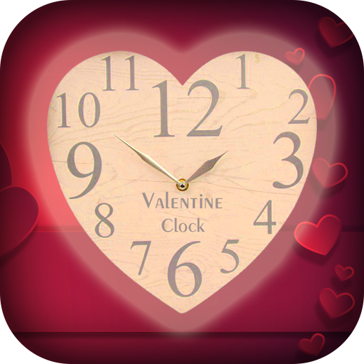 Valentine Clock Live Wallpaper - Clock Wallpaper