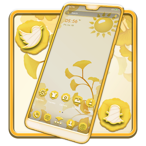 Yellow Ginkgo Leaf Theme