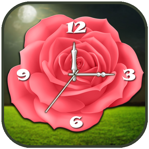 Rose Clock Live Wallpaper