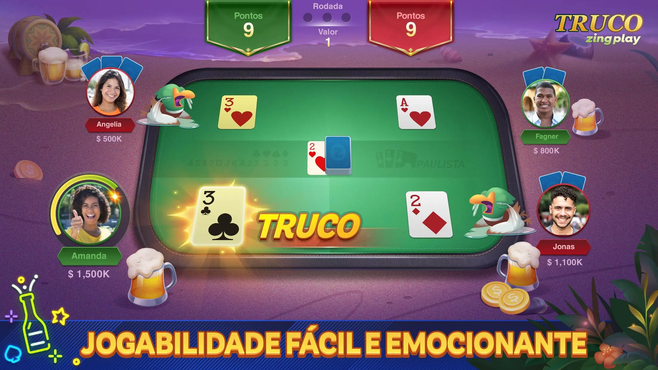 Truco Online grátis - Jogos de Cartas