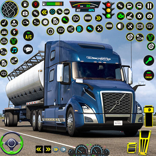 石油タンカー3Dドライブ燃料トラック
