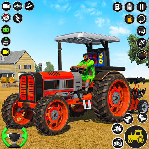 Real Farming Tractor Driving