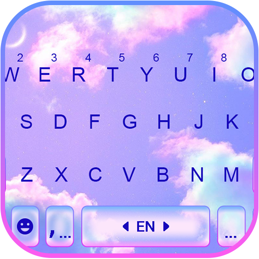 Purple Sky Aesthetic keyboard