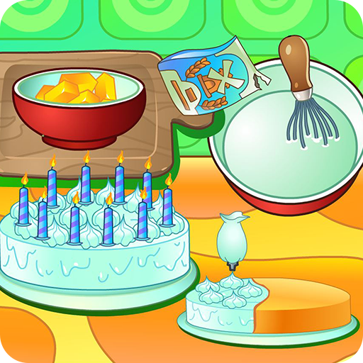 Cooking cream cake birthday