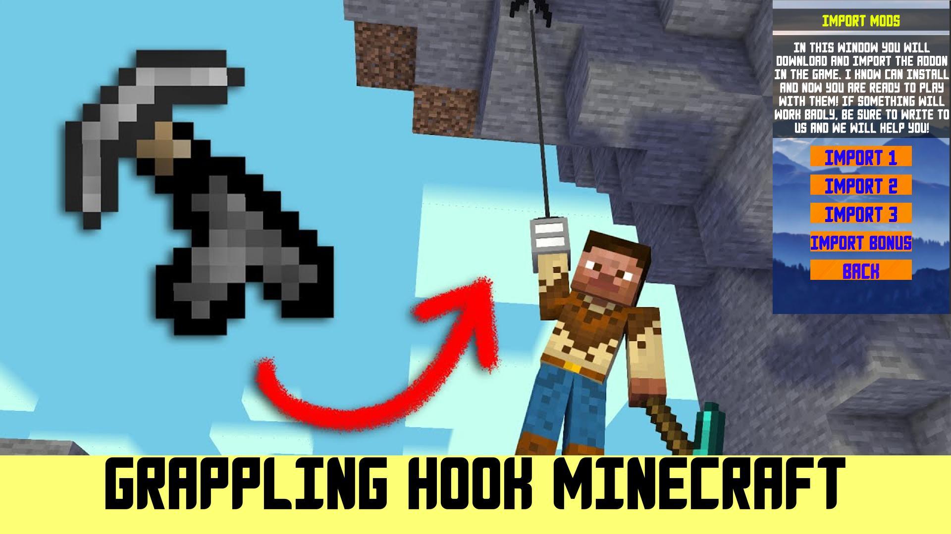 Download Grappling Hook Mod Minecraft android on PC