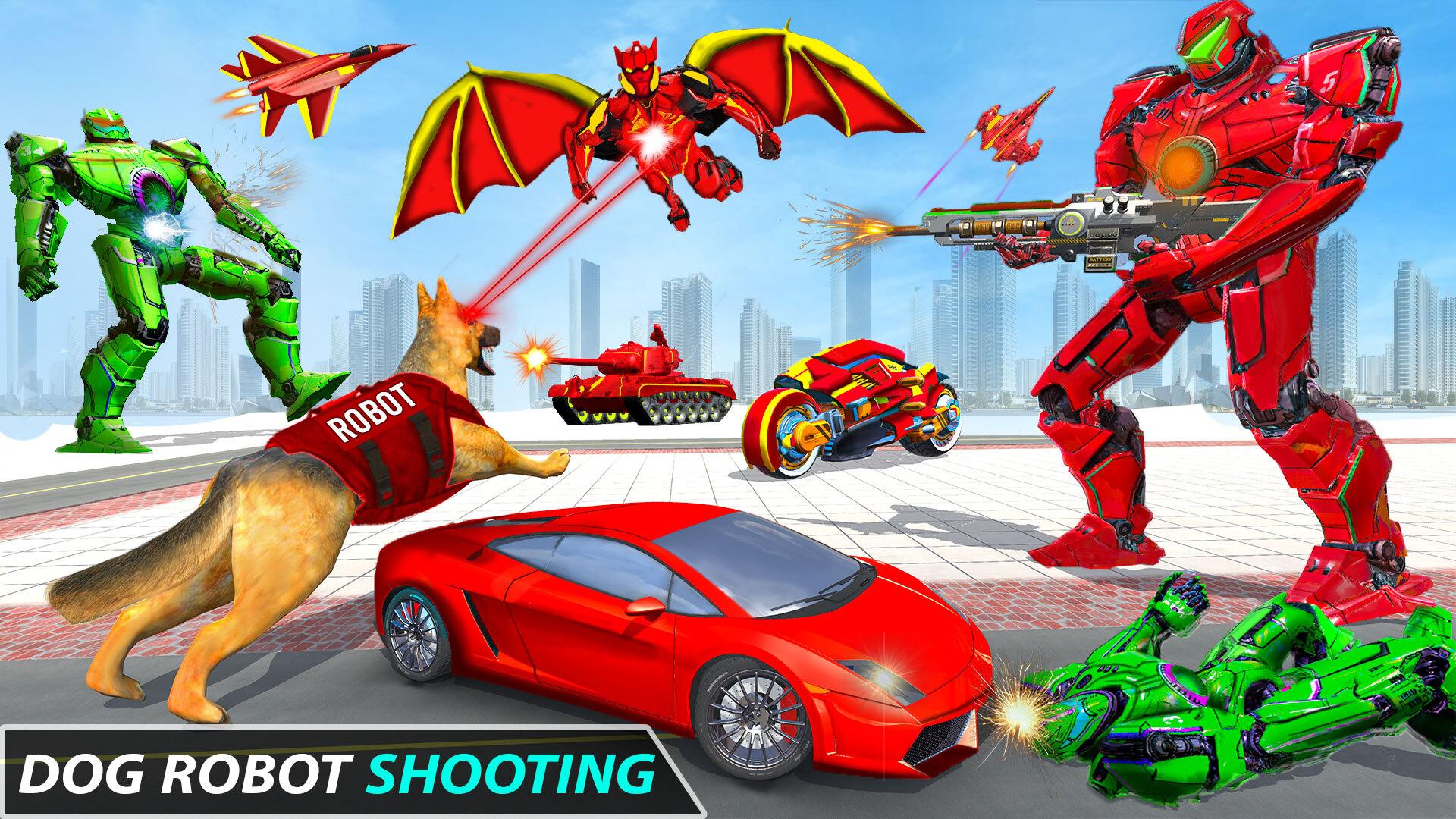 Descargar Police Dog Robot Car Games en PC GameLoop Oficial