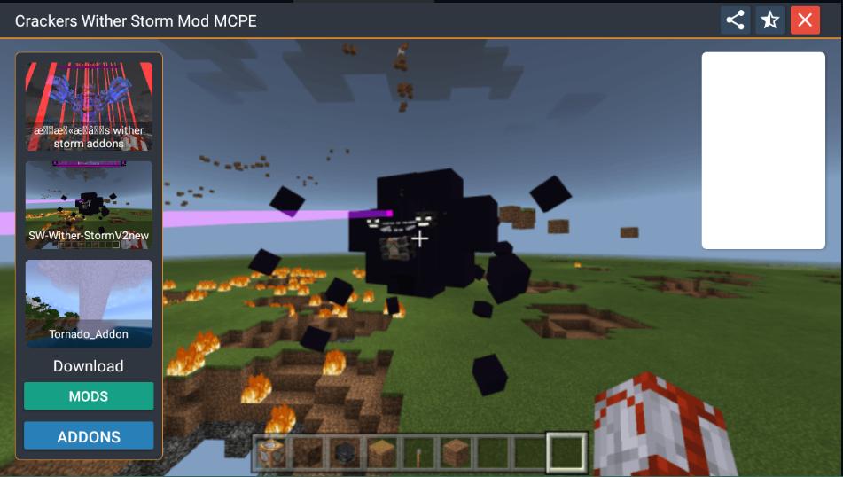Download Crackers Wither Storm Mod MCPE android on PC