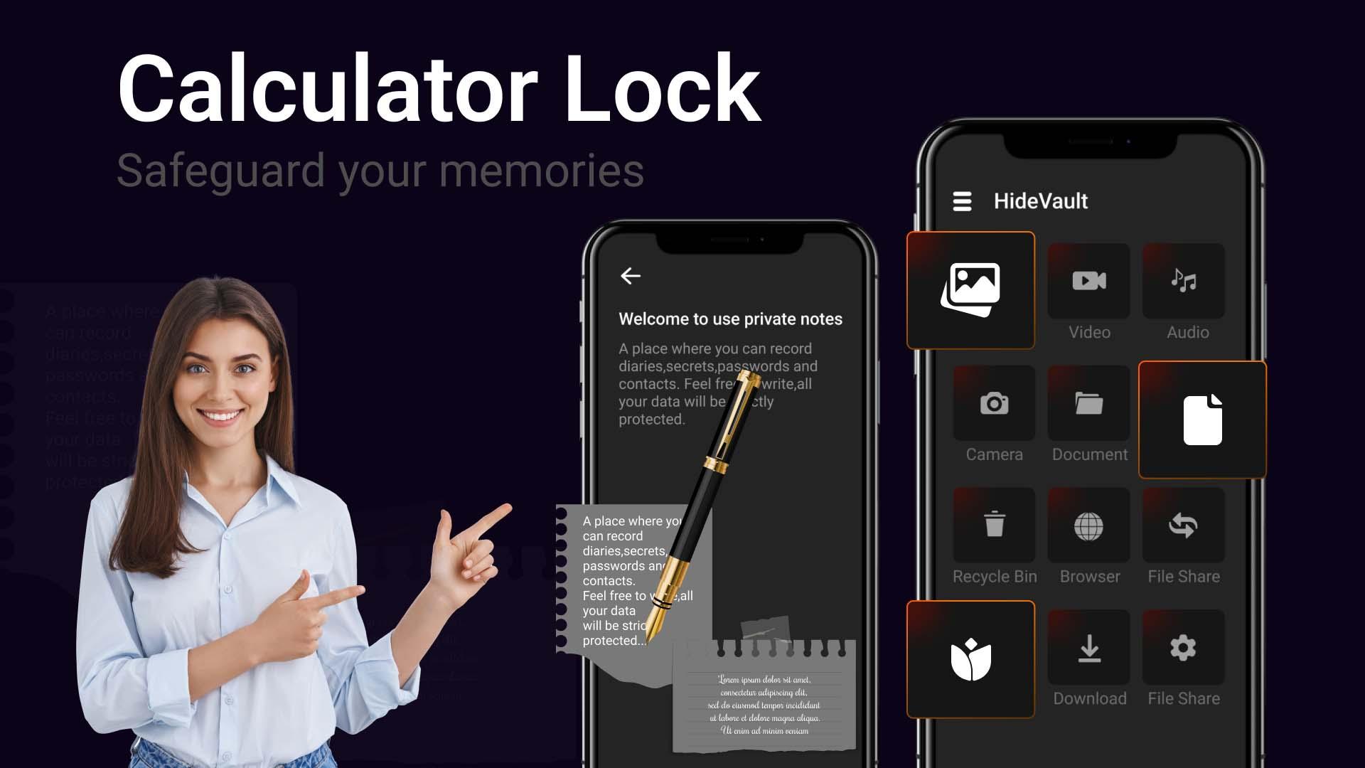 Download Calculator Lock : Hide Lock android on PC