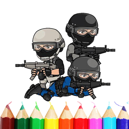 Military Army Coloring Book