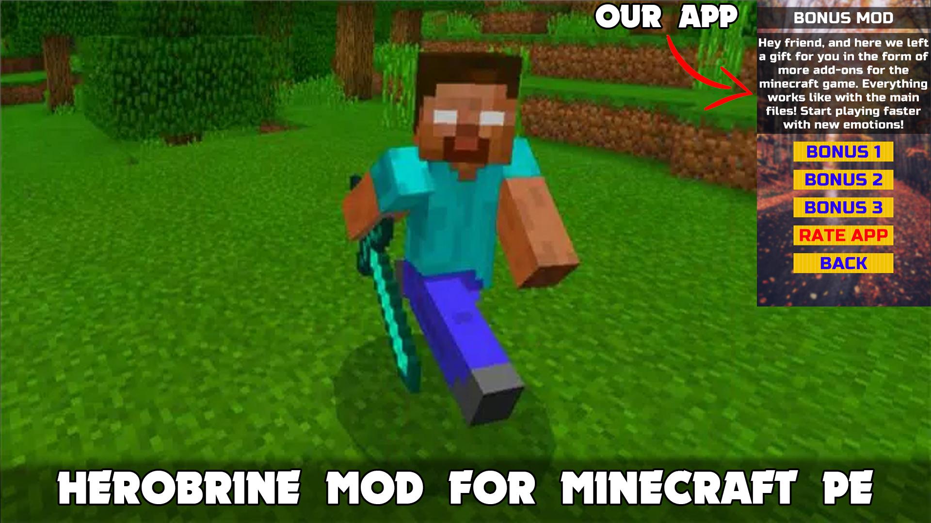 Скачать Herobrine Mod in Minecraft PE на ПК | Официальный представитель  GameLoop