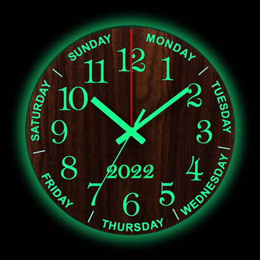 Dark Clock On Screen Live Wall