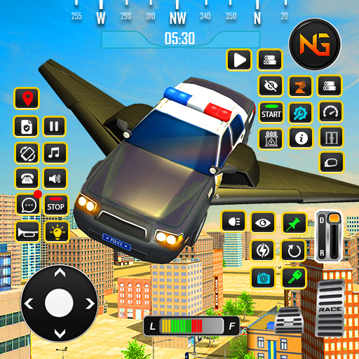 फ्लाइंग पुलिस कार वाला गेम