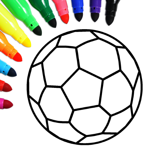 Livro de colorir de futebol