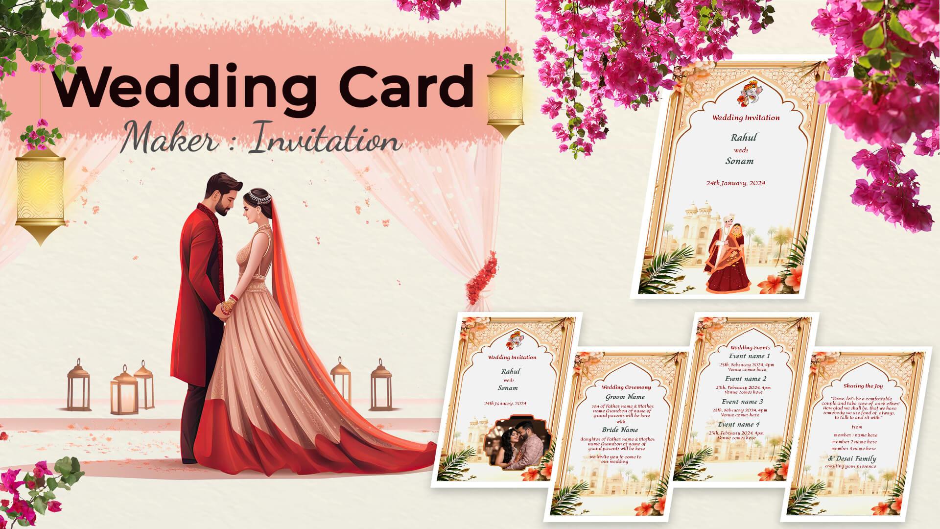 Download Wedding Card Maker: Invitation android on PC