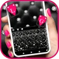 Black Pink Diamonds Keyboard B