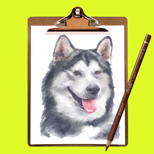 Como desenhar o cão facilmente
