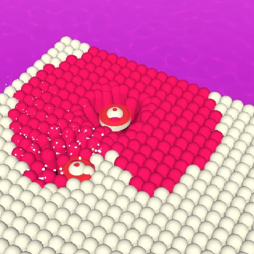 Roller Paints Circle-3D game