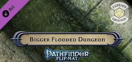 Fantasy Grounds - Pathfinder RPG - Pathfinder Flip-Mat: Bigger Flooded Dungeon