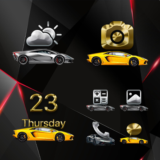 Wow Sports Car 1 - Icon Pack
